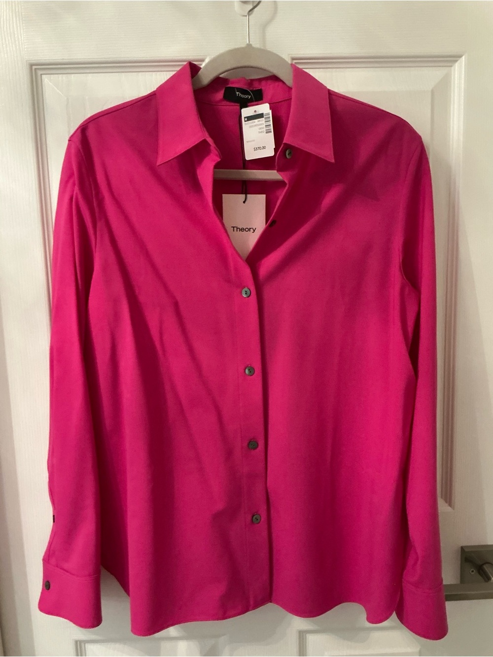 NWT Theory Fuchsia Button-Down Shirt